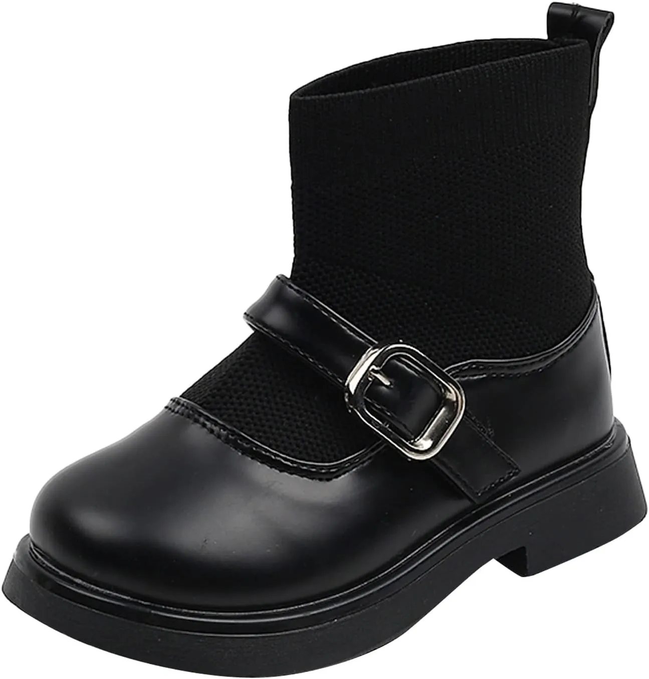 2 to 8Years Indoor Boots for Baby Toddler Girls Booties Little Kid Shoes Short Boots Girls Ankle (Black, 9.5 Toddler)