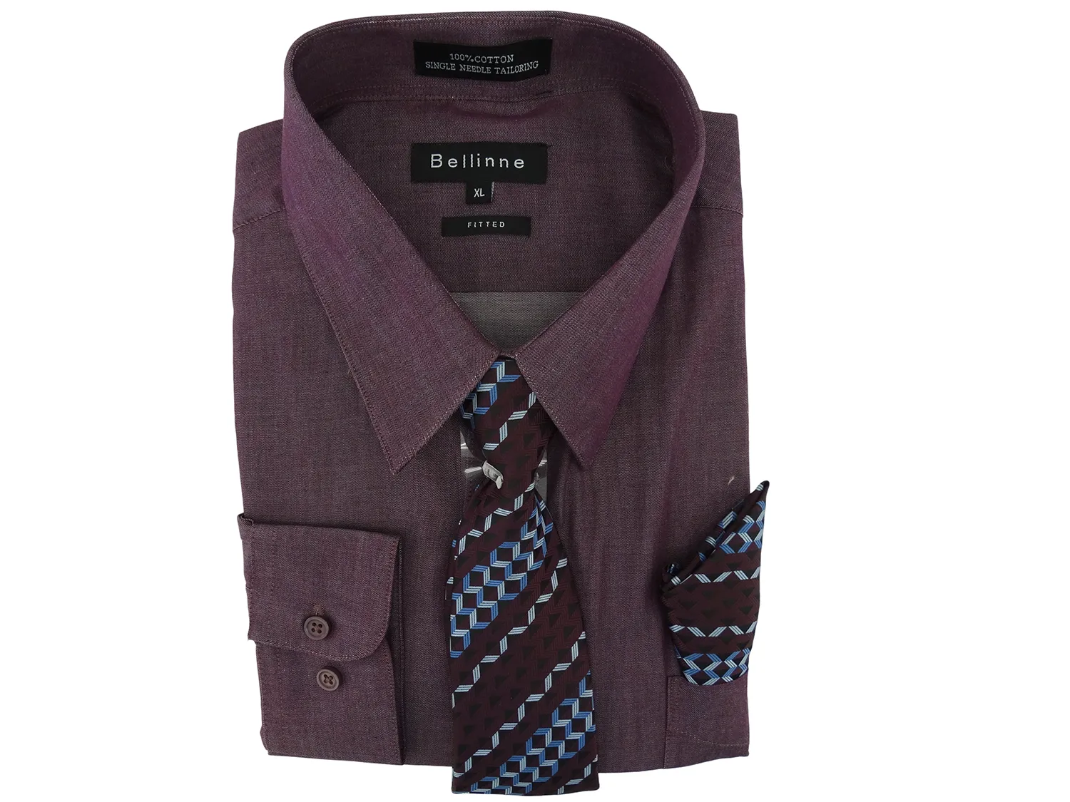 265-798 Bellinne - Men's L/S Shirt w/ Tie