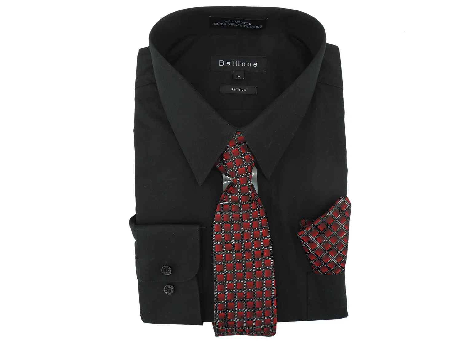 265-798 Bellinne - Men's L/S Shirt w/ Tie