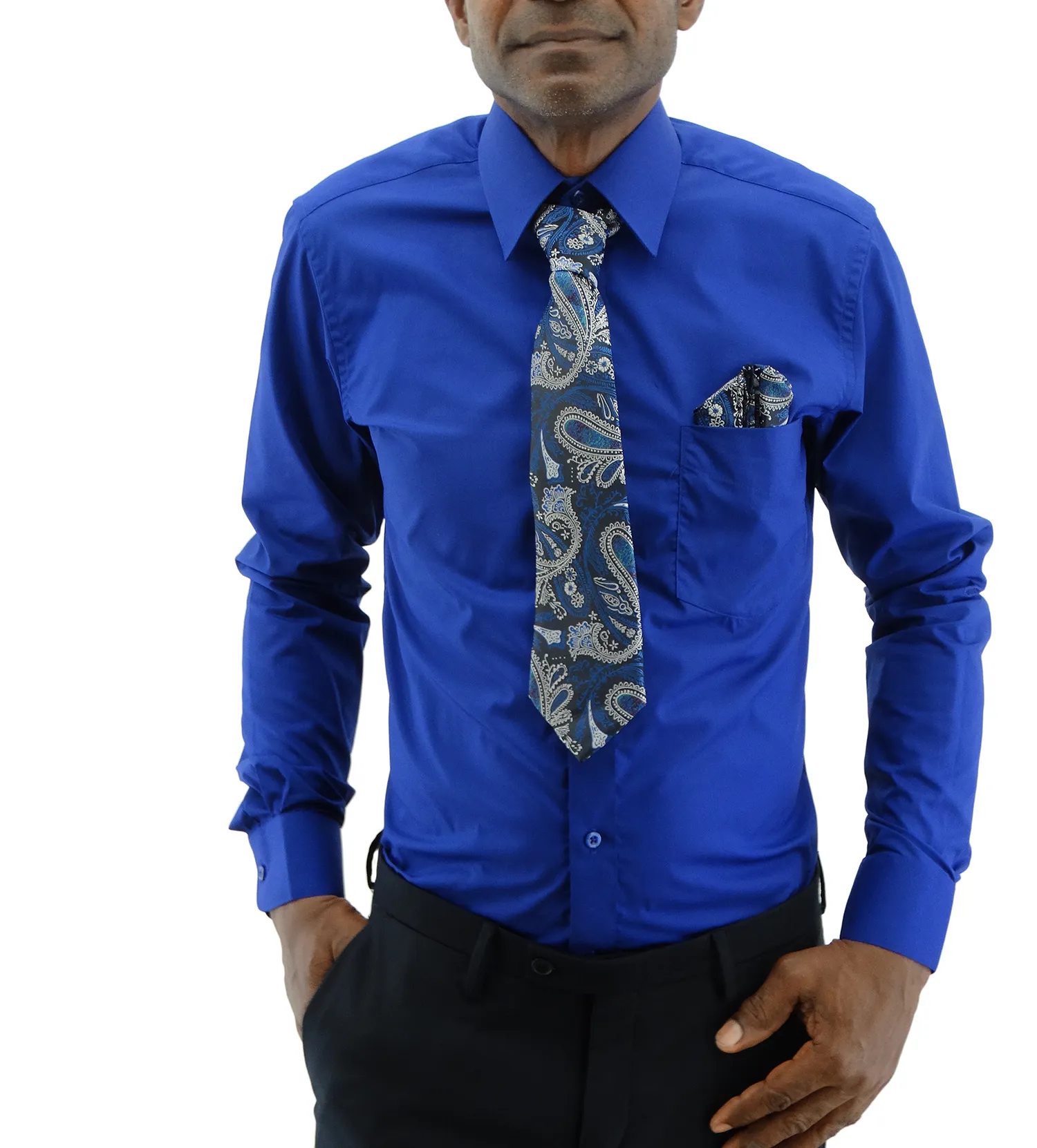 265-798 Bellinne - Men's L/S Shirt w/ Tie