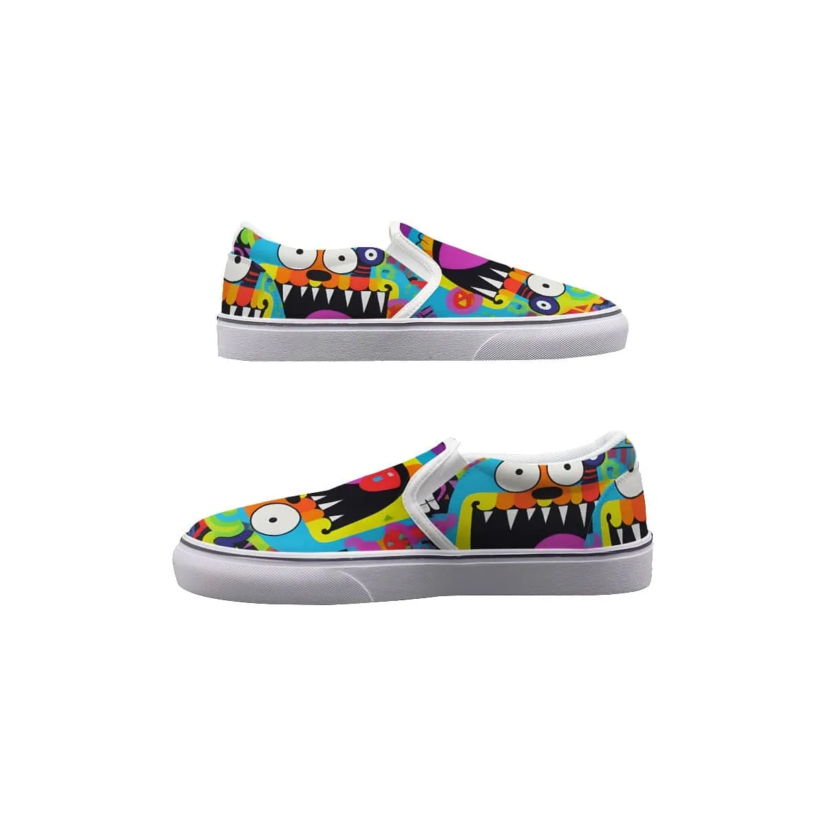 Abstract Amigos - Women's Slip On Sneakers