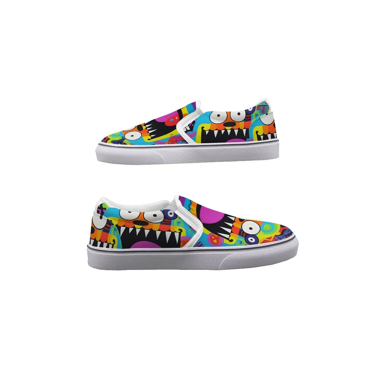 Abstract Amigos - Women's Slip On Sneakers