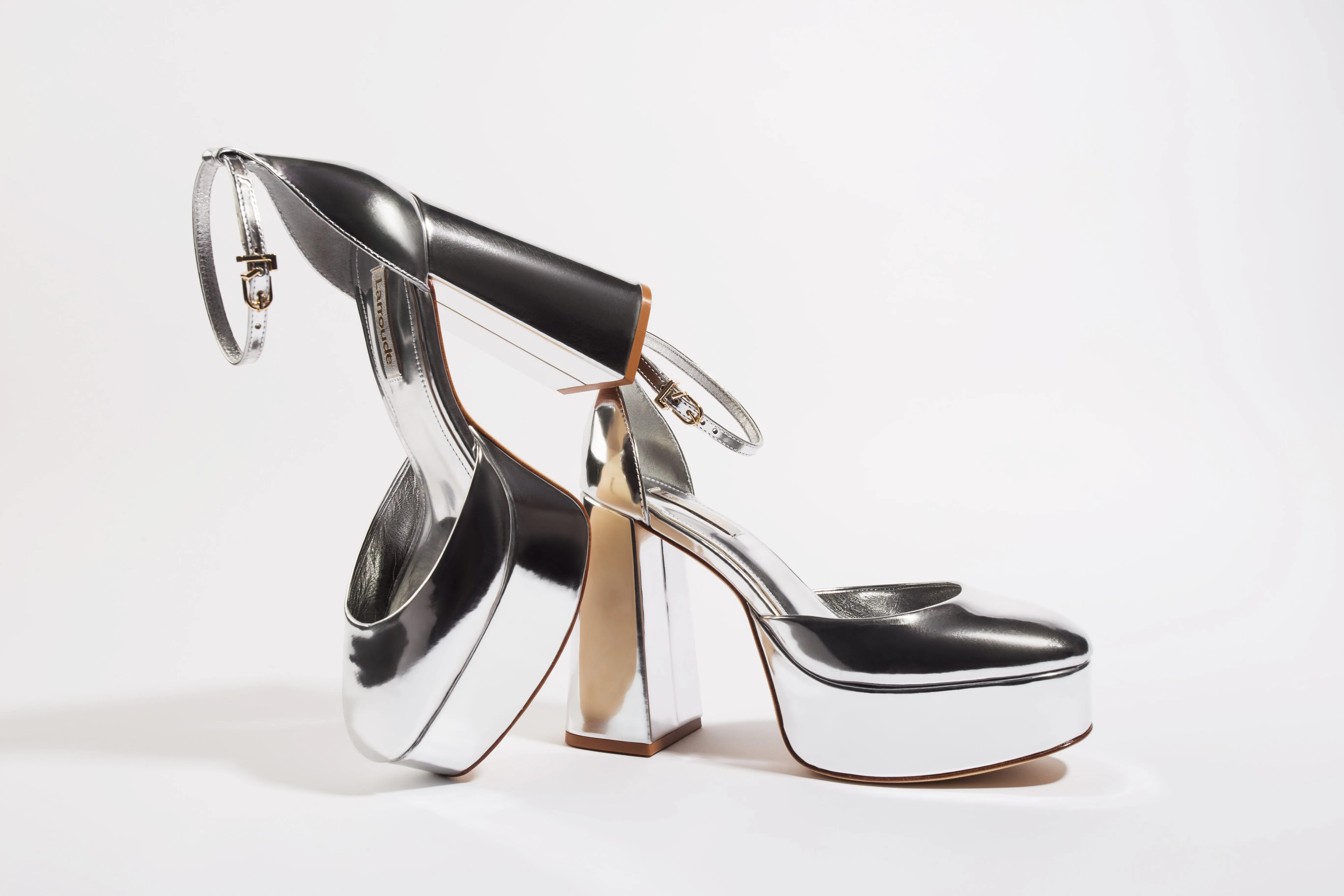 Ari Pump In Silver Specchio