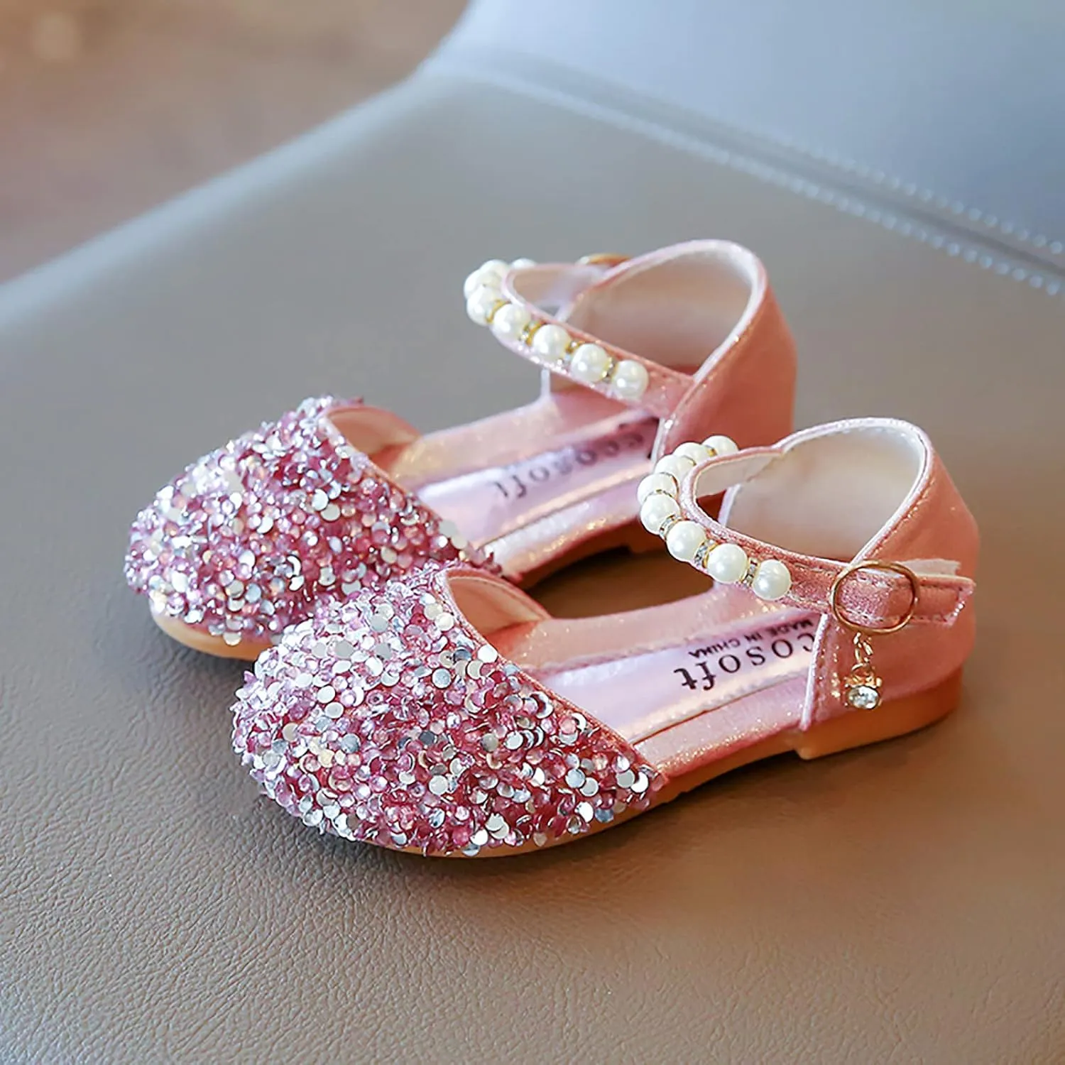 Baby Boys Canvas Sneaker Shoes Kids Pearl Bowknot Infant Girls Sandals Princess Single Little Girl Shoes 2t