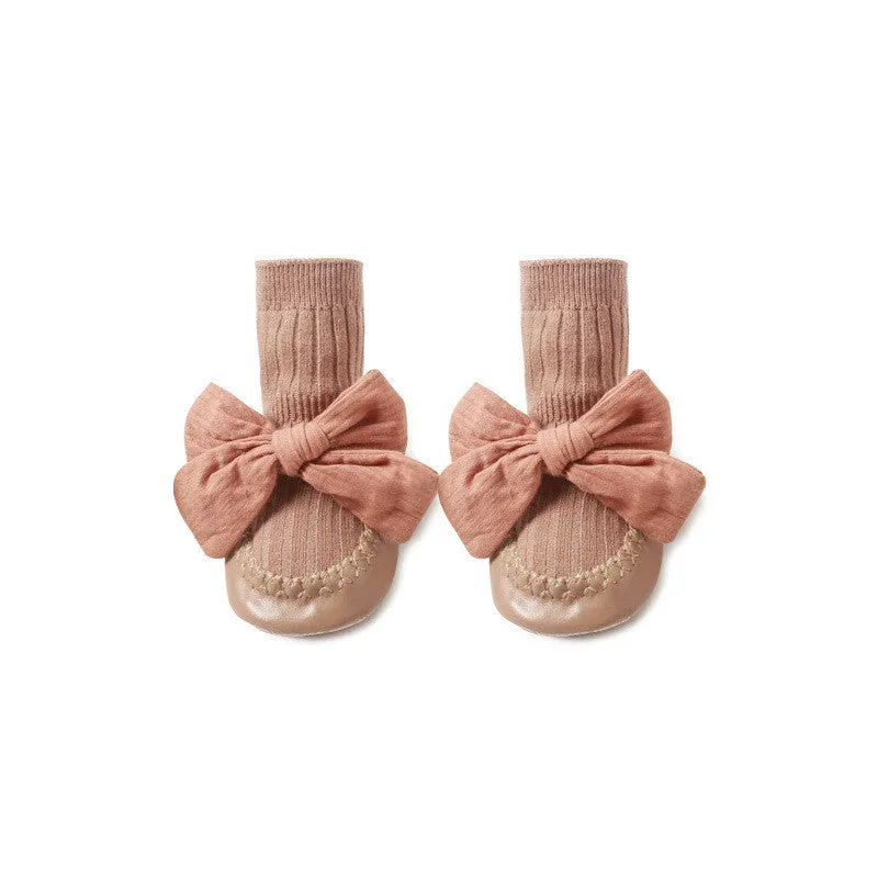 Baby Girl Bow Sock Shoes