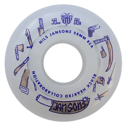 BHC Nils Jansons Pro Aggressive Skate Wheels, 58mm