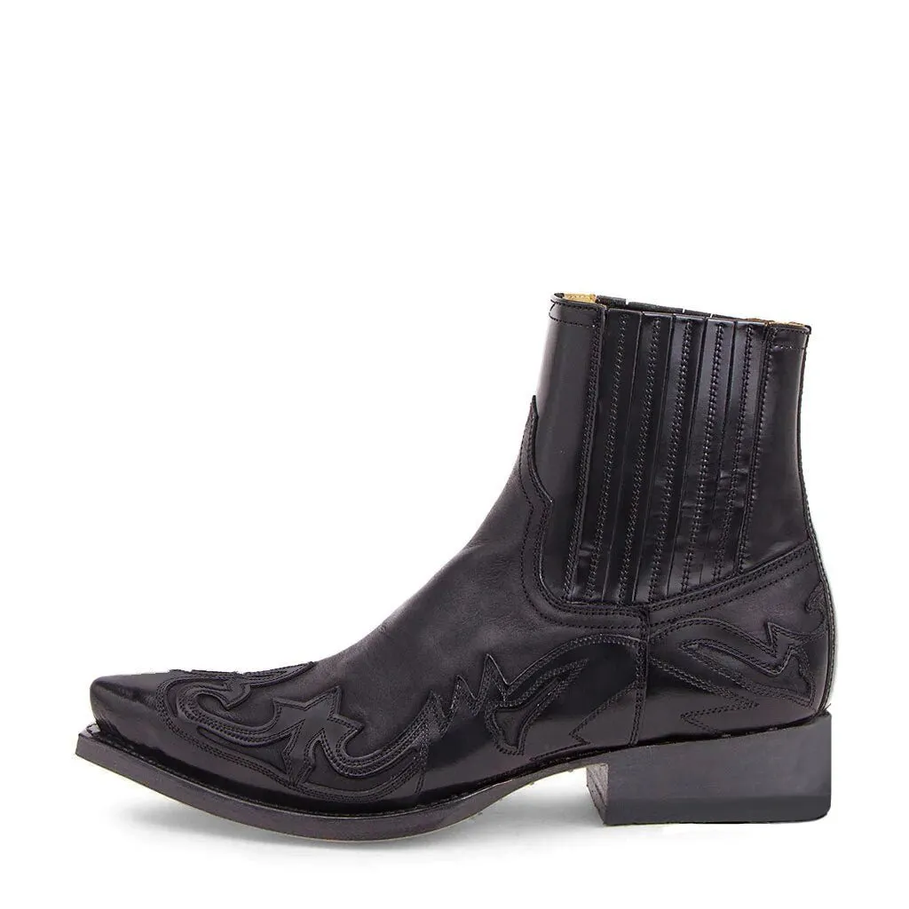 Black Western Ankle Boots