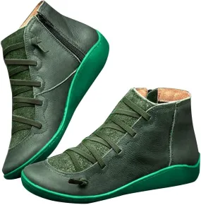 Boots for Women Western Classic Round Toe Zipper Low Heel Cowboy Boots for Women Ladies Shoes Wide Calf Cowboy Boots Women