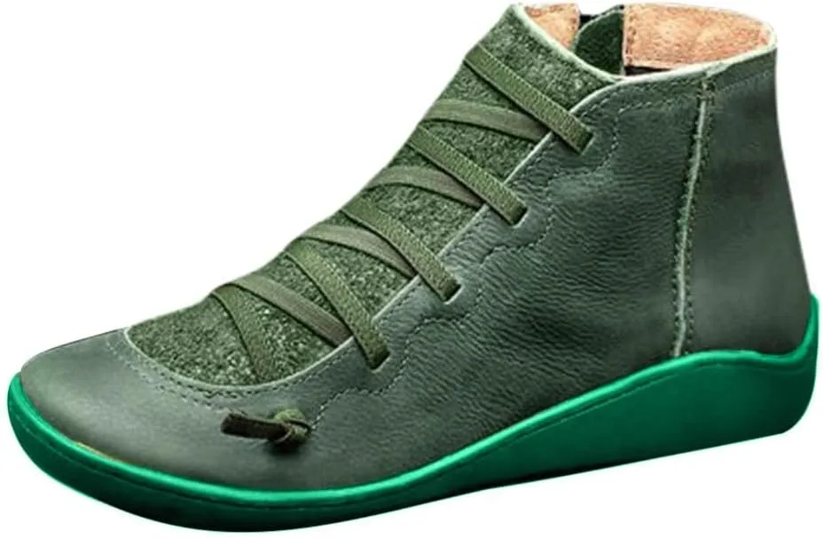 Boots for Women Western Classic Round Toe Zipper Low Heel Cowboy Boots for Women Ladies Shoes Wide Calf Cowboy Boots Women