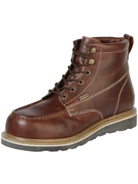 Botines de Trabajo Resistentes al Agua de Agujetas Construccion Goodyear con Punta de Fibra de Piel Genuina para Hombre 'Centenario' - ID: 126423
