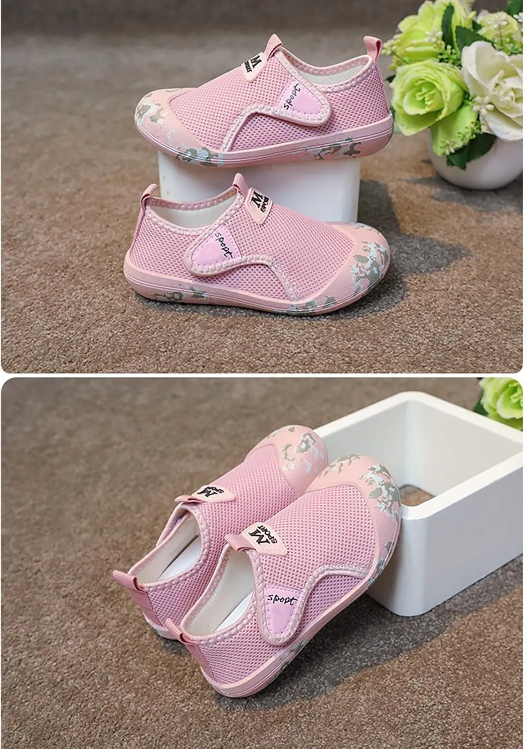Boys Breathable Sports Water Shoes for Kids Barefoot Swim Beach Shoes Quick Dry Athletic Sneakers Outdoor Sports Pool