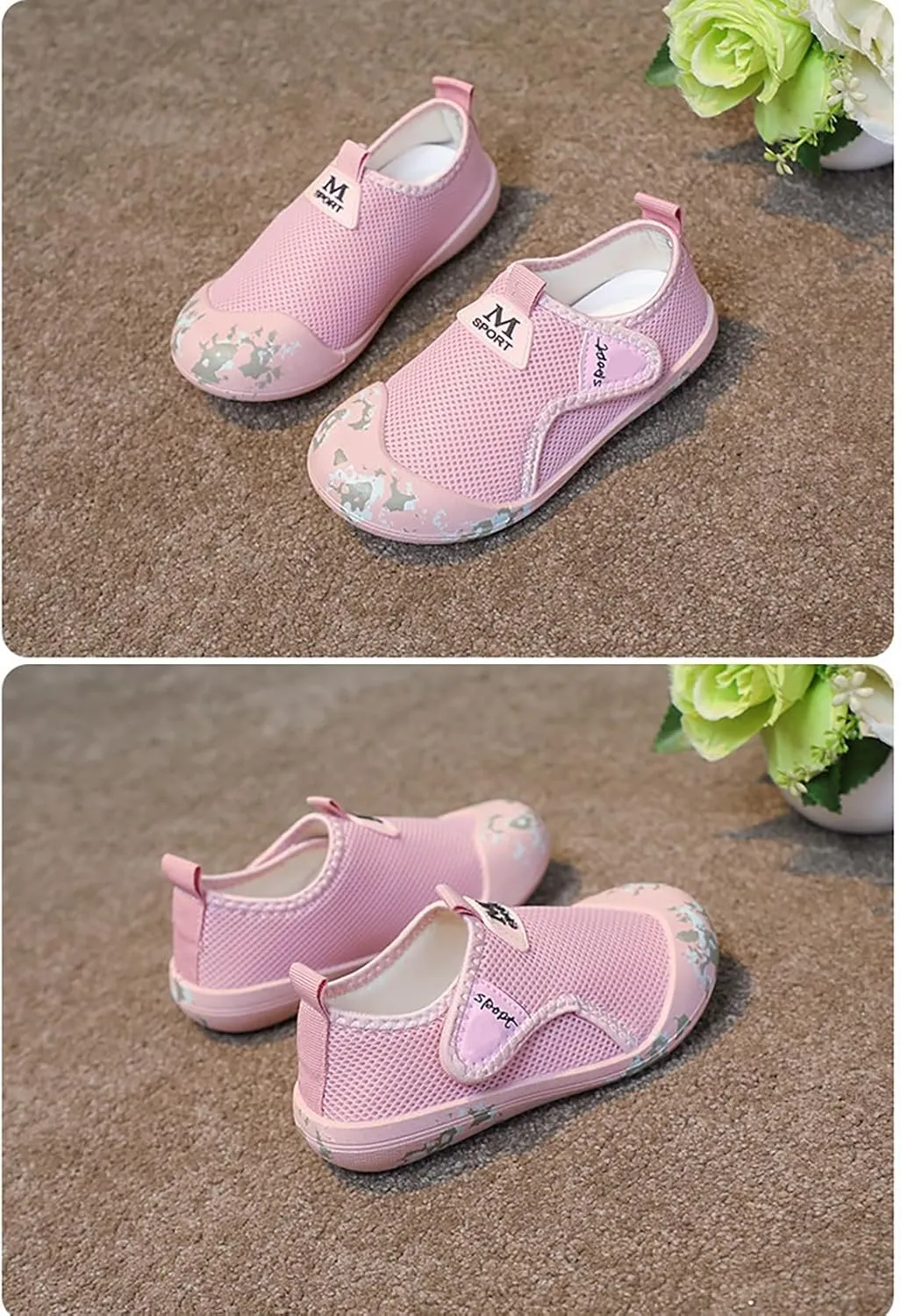 Boys Breathable Sports Water Shoes for Kids Barefoot Swim Beach Shoes Quick Dry Athletic Sneakers Outdoor Sports Pool