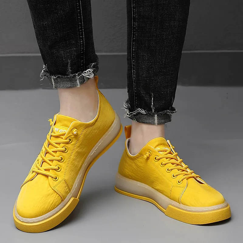 Casual Men Tennis Shoes With Dragon Pattern