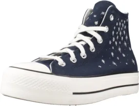 Converse Women's Chuck Taylor All Star Lift Sneakers, Into The Void/Egret/Mtl Lt GOL, Black, 6.5 Medium US