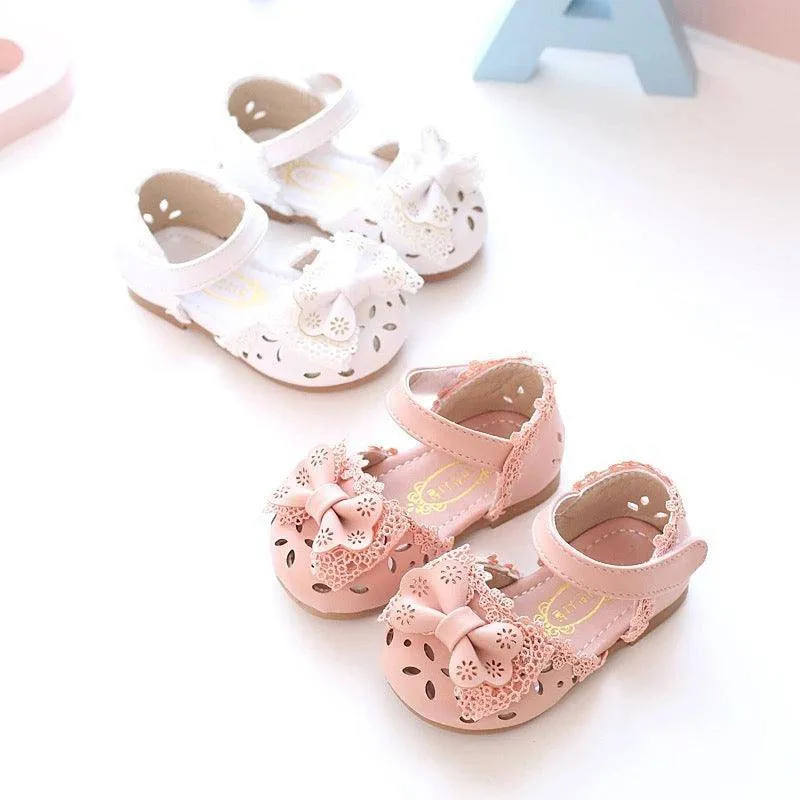 Cute Princess Baby Sandals Hallow Leather Shoes