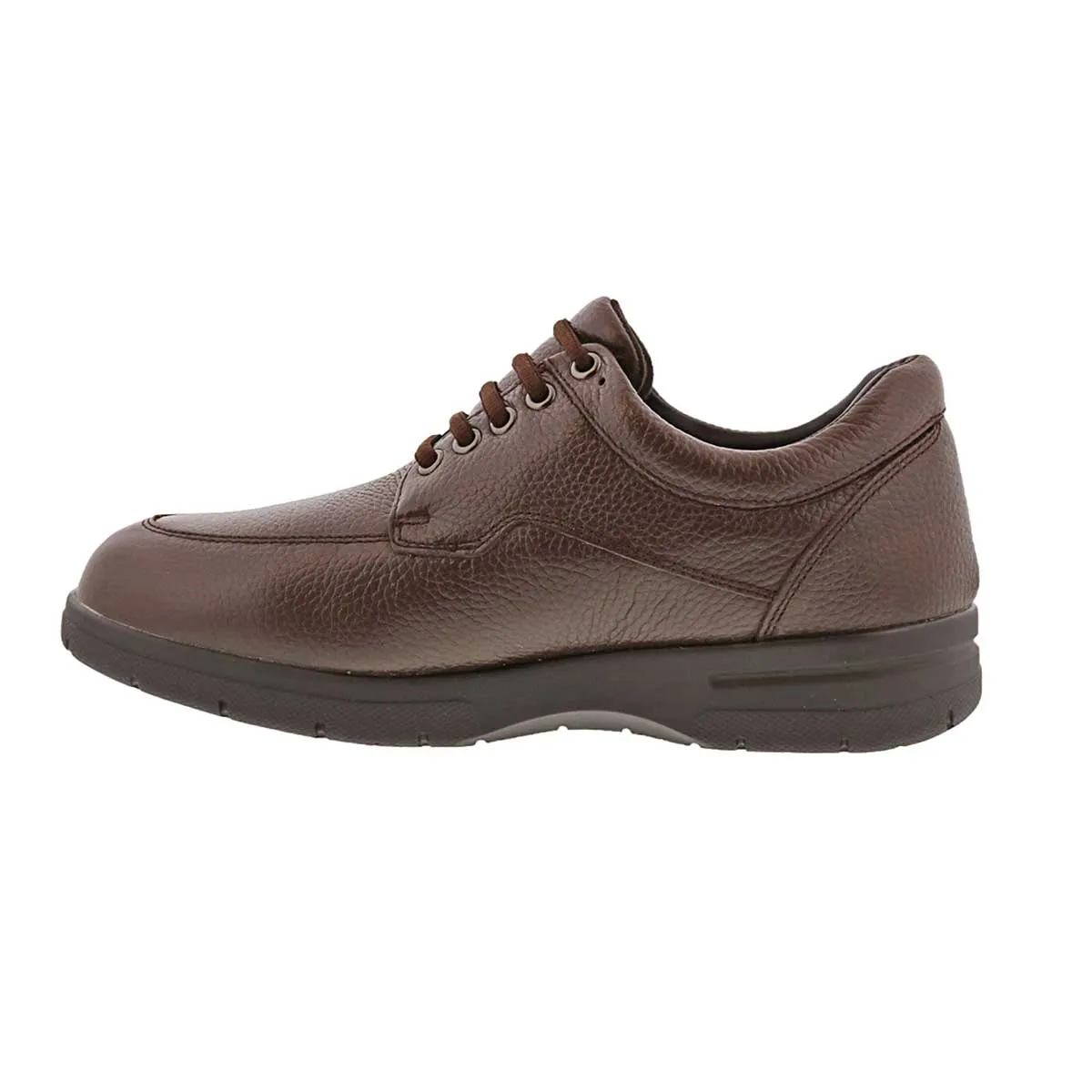 Drew Men's Walker II Casual Shoes Brown Pebbled Leather
