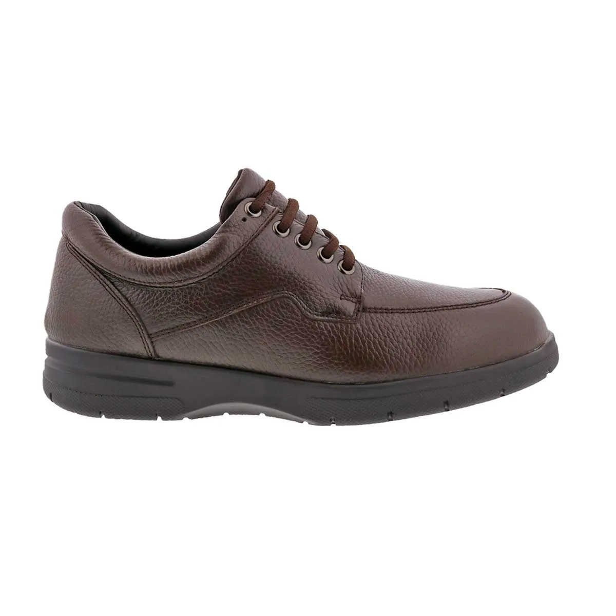 Drew Men's Walker II Casual Shoes Brown Pebbled Leather