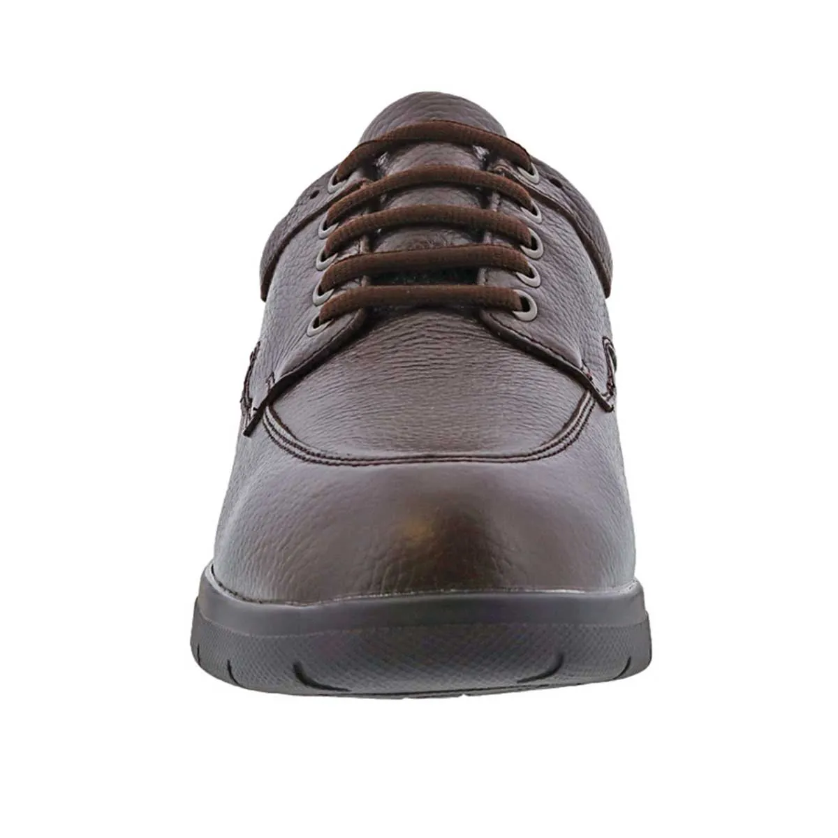 Drew Men's Walker II Casual Shoes Brown Pebbled Leather