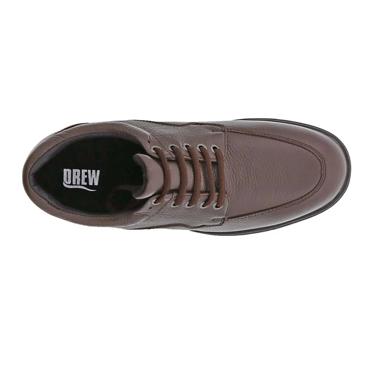 Drew Men's Walker II Casual Shoes Brown Pebbled Leather