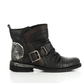 Felmini 8563 Black & Brown Ankle Boots