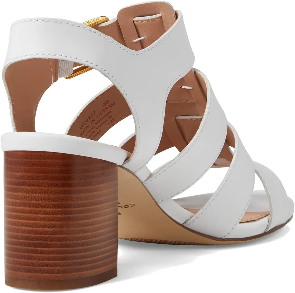 Josie Fisherman Sandal 65 mm Cole Haan, Optic White Leather