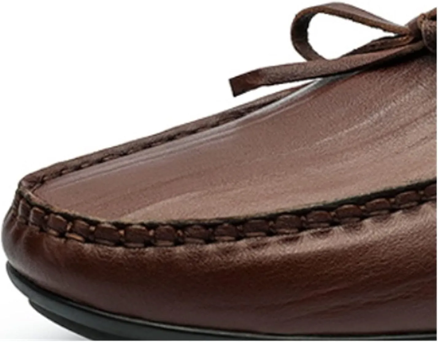 Mens Dress Shoes Large Size Casual Leather Shoes Men Loafers Genuine Leather Men Shoes Comfortable Moccasins Driving Shoes(Black,10.5)