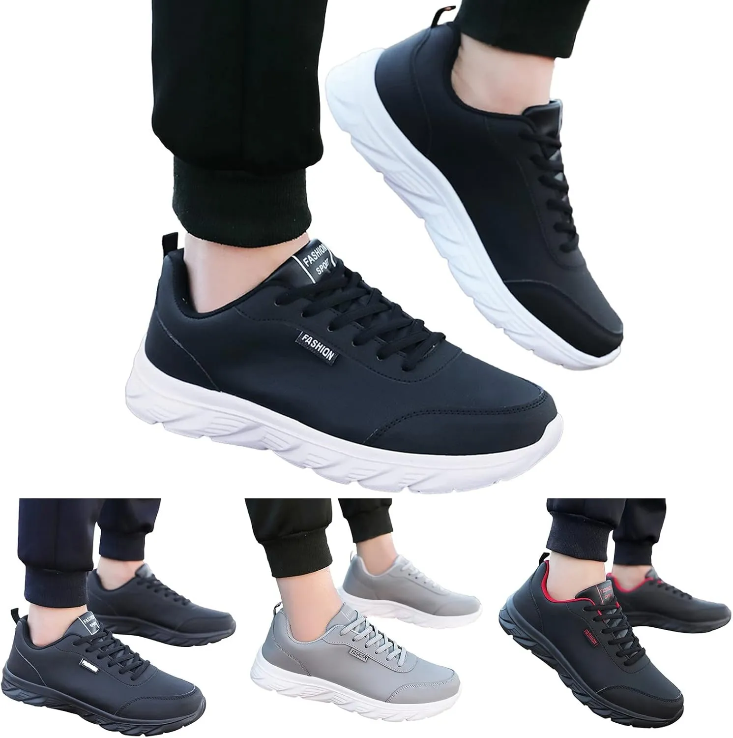 Non Slip Work Shoes for Men Arch Support Comfortable Walking Shoes Restaurant Kitchen Crews Health Casual Sneakers 2025