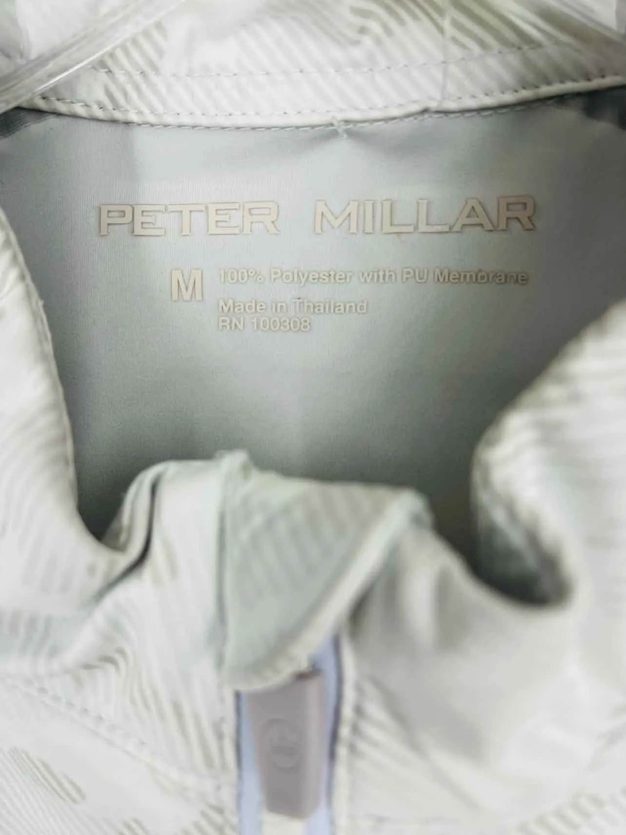 Peter Millar Size M White/Gray Camoflauge Men's Vest- Men's