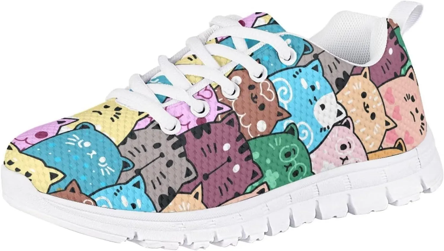 SYtrade Kids Girls Running Shoes Walking Sports Sneakers White Sole