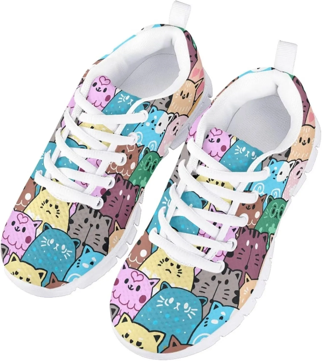 SYtrade Kids Girls Running Shoes Walking Sports Sneakers White Sole