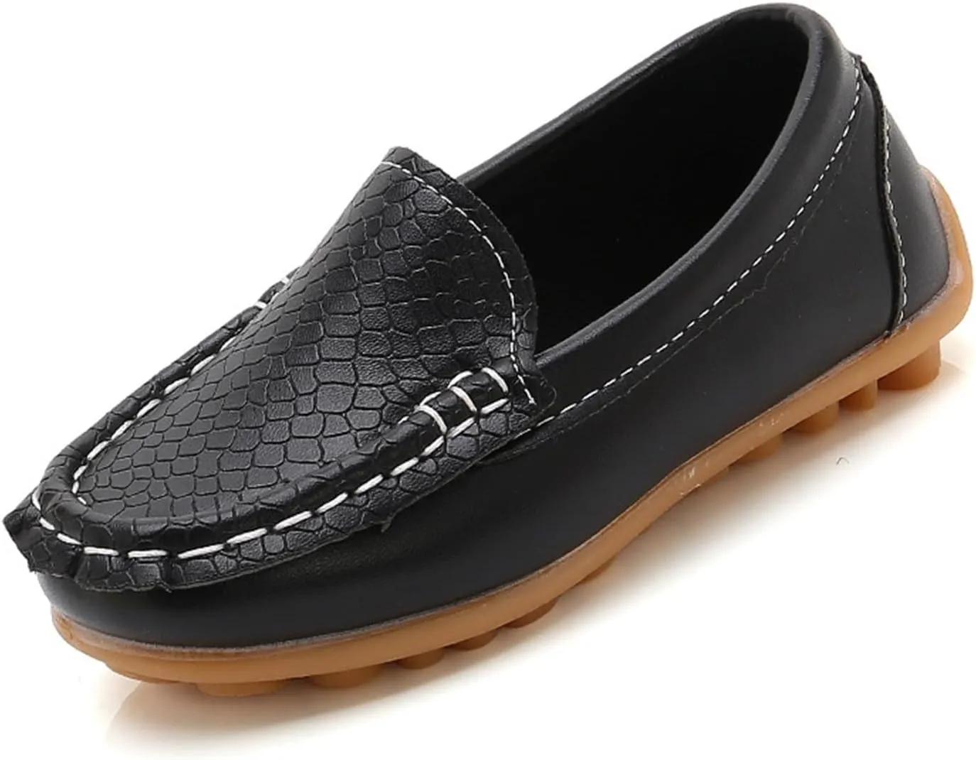 Toddler Little Kid Boys Girls Soft Slip On Loafers Dress Flat Shoes Boat Casual Shoes Noisy for Kids
