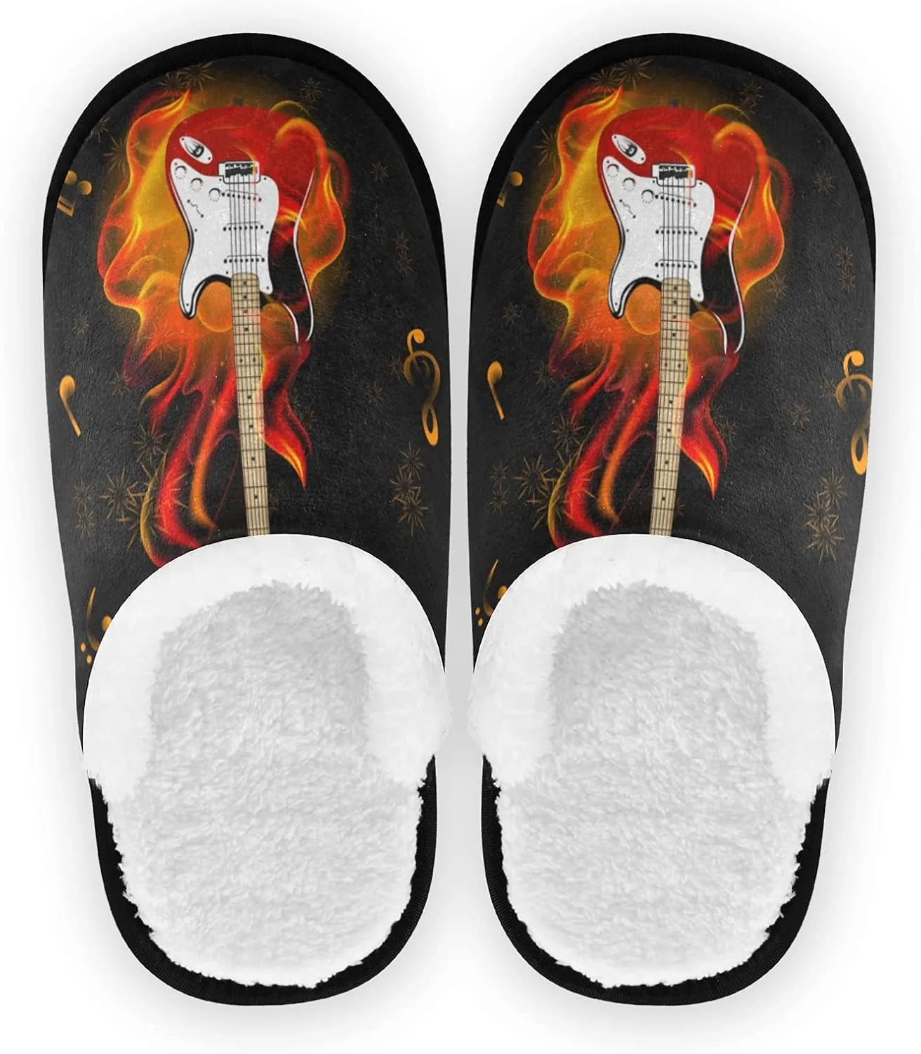 Unisex Fuzzy Feet Plush Slippers Anti-Slip Warm House Shoes M/L