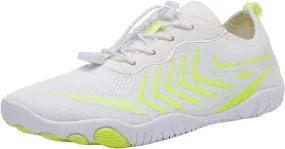 Water Shoes Men Women Quick-Dry Swim Lake Kayaking Shoes Beach Non Slip Surfing Wading Pool Summer Breathable Barefoot Shoe with Adjustable Lace and Cushion Sole Comfy Vacation Travel Shoe