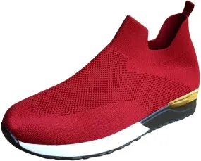 Women's Fashion Sneaker Non Slip Breathable Lightweight Comfortable Lace Up Mens Walking Shoes Wide Width Black Platform Loafers Women Women's Wide Width Sneakers