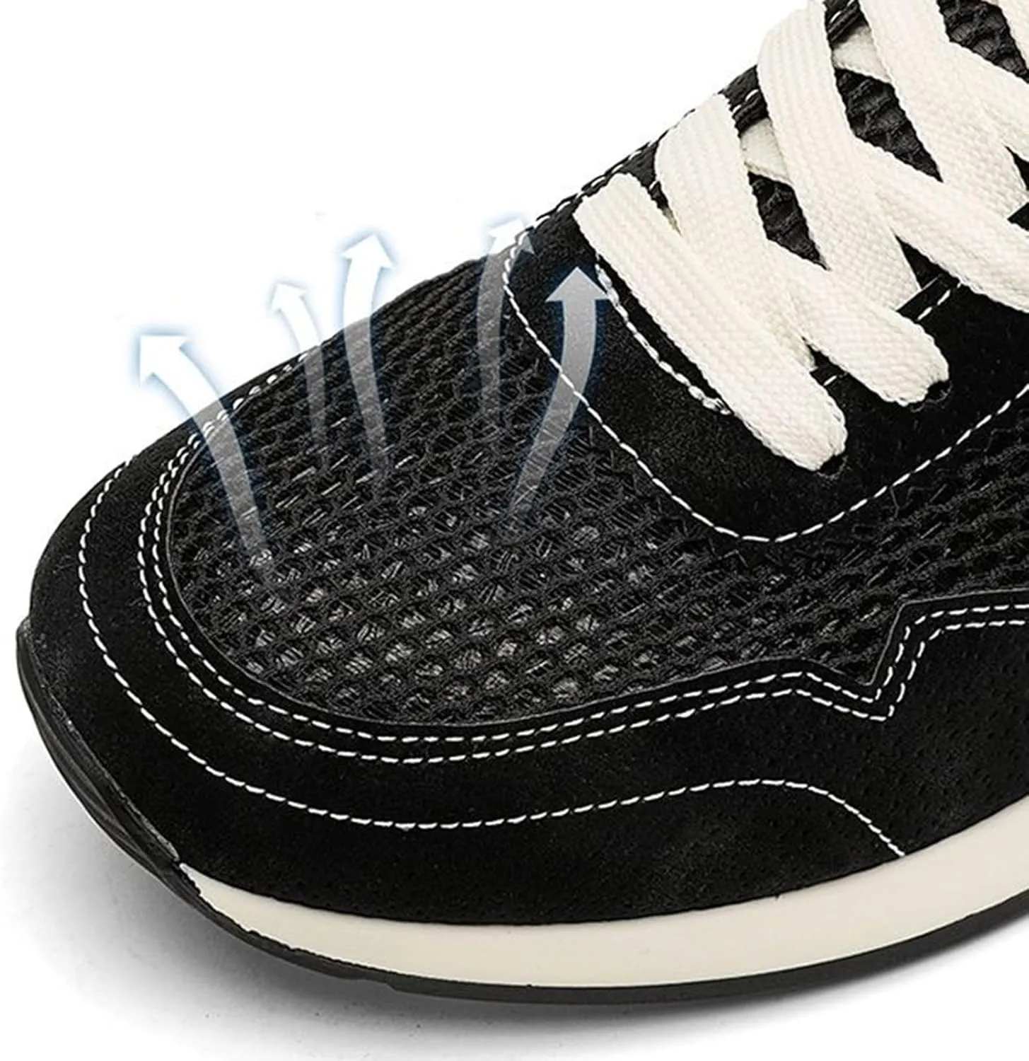 Women's Fashion Sneakers Trendy Lace Up Tennis Shoes Retro Trainers Casual Running Shoes Low Top Walking Sneaker