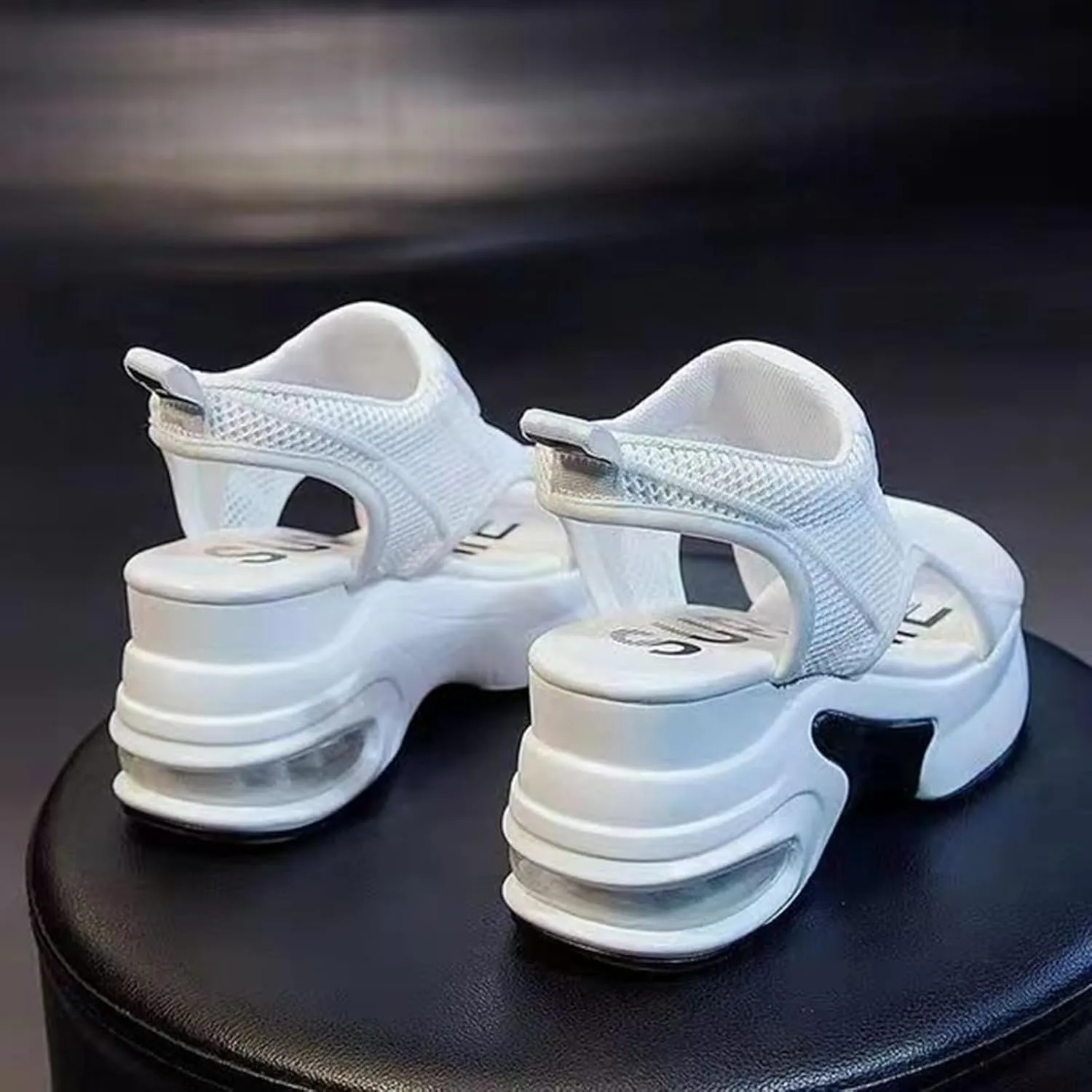 Women's Platform & Wedge Sandals Open Toe Mesh Strappy Slingback Outdoor Sport Walking Wedge Sandals Summer Dress Shoes Slip on Comfortable Beach Sandals
