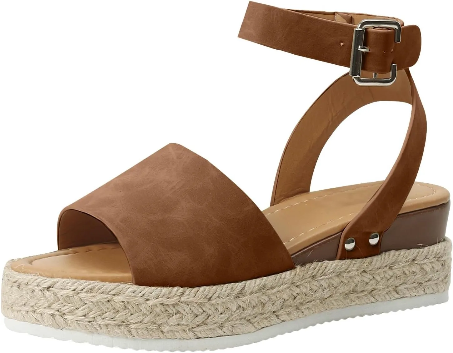 Womens Sandals Comfortable Cushion Open Toe Ankle Strap Wedge Shoes Platform Sandals for Women